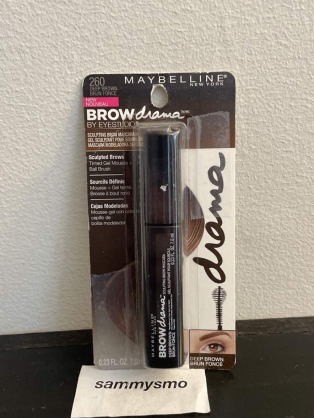 Maybelline Brow Drama Sculpting Brow Mascara # 260 Deep Brown